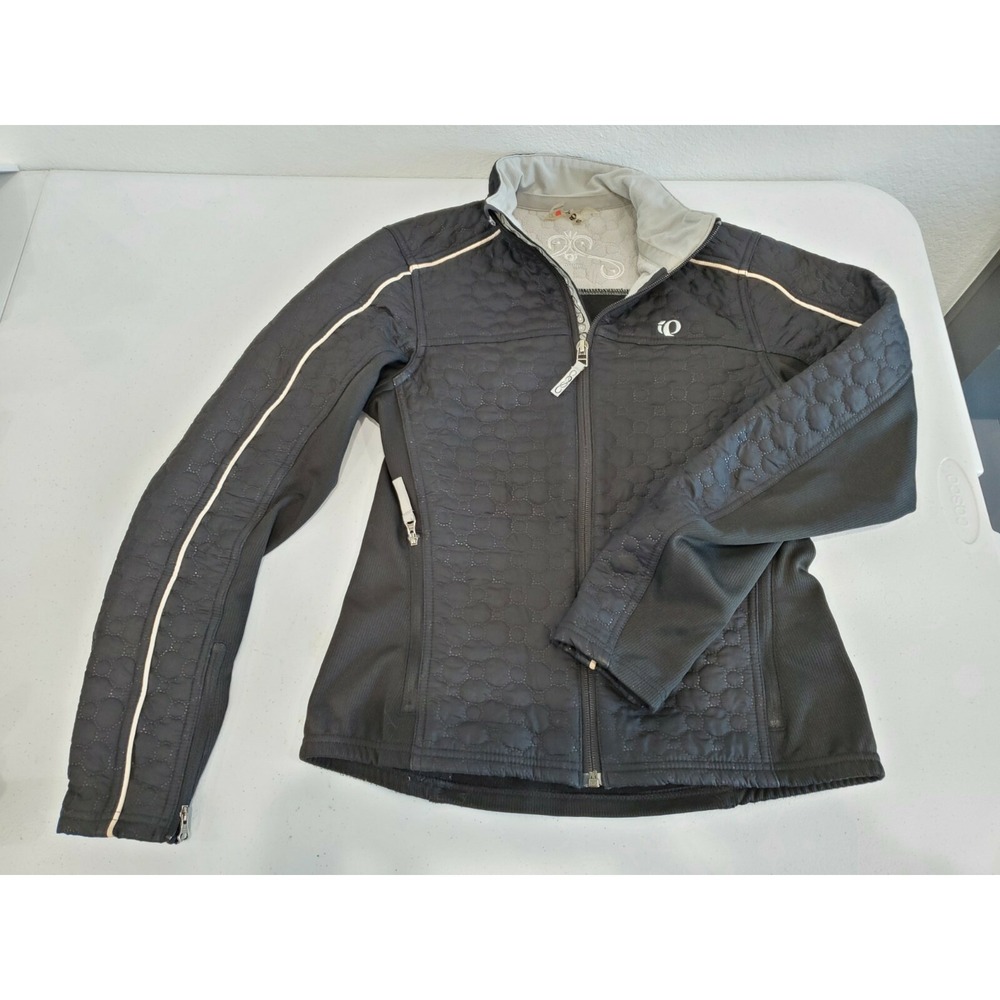 Pearl Izumi Quilted Womens Softshell Cycling Jacket Large Small Black